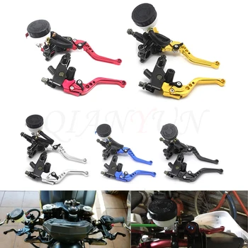 

Universal 7/8" 22mm Motorcycle Clutch Brake Master Cylinder Reservoir Levers Kit Fluid Reservoir Set for yamaha ktm honda suzuki