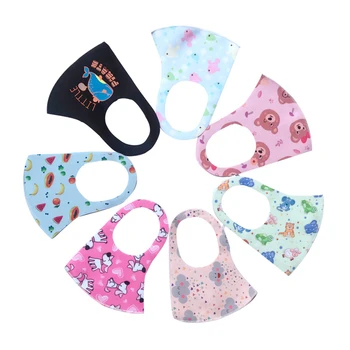 

1pc Boy Girl Anti Dustproof Mask Cartoon Printed Resusable Anti Pollution Mask Kid Face Breathable Masks Filter 3D Mouth Cover