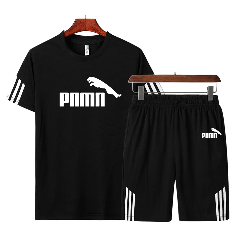 Men Casual Set Men's Sportwear Fitness Sets fashion Summer Short Sleeve T-shirt Shorts Sets Male Sportswear Tracksuit Male Men Casual Set Men's Sportwear Fitness Sets fashion Summer Short Sleeve T-shirt Shorts Sets Male Sportswear Tracksuit Male