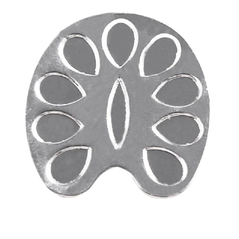 Мини-Палетка для смешивания ногтей для рук, кольцо для маникюра, инструменты для ногтей, металл(серебро