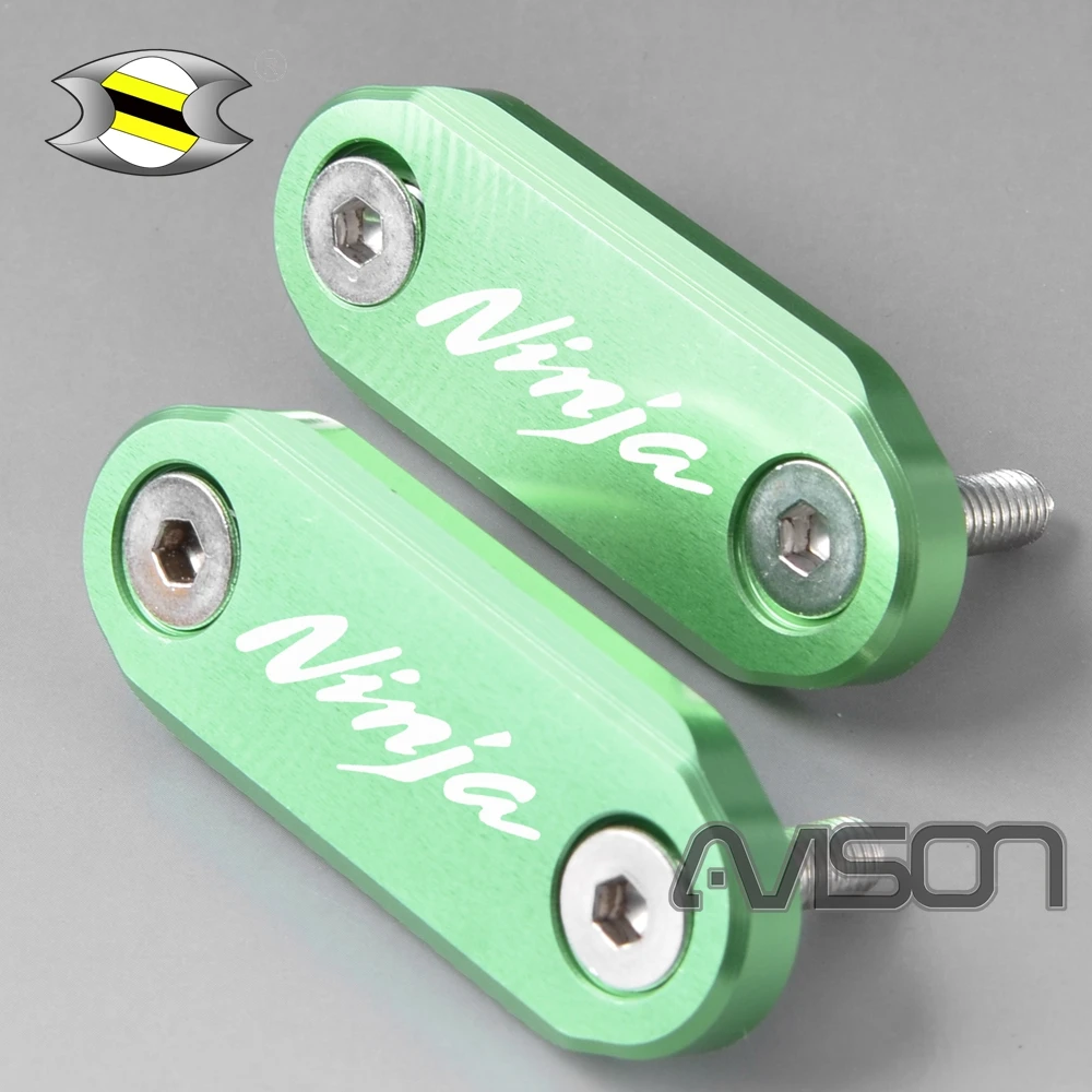 For  Ninja300 400 650 ZX6R Mirror Block Off Plates Upper Fairings Protect Anodized Aluminum Construction 5