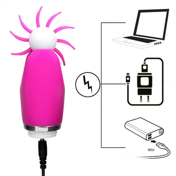 Tongue Licking Clitoris Stimulator 12 Speed Rotating Oral Sex Nipple G-spot Massage Vibrator Sex Toy For Women Masturbators 6