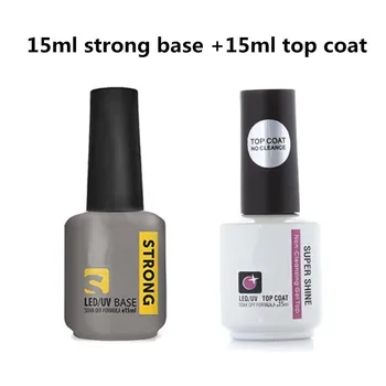 

Latest Thick Strong Rubber Base Gel Varnish 15ml Soak off UV Hybrid Nail Polish Semipermanent Nail Base Coat Varnishes Gel