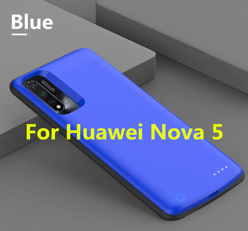 For Nova 5 6500 мАч чехол для внешнего аккумулятора для huawei Nova 5i Pro Чехол для внешнего аккумулятора чехол для внешнего аккумулятора для huawei Nova 5 Pro Чехол для зарядки - Цвет: For Nova 5