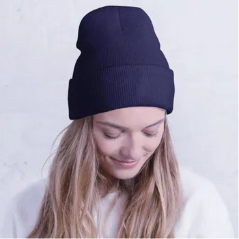 

Beanie Hat Women Men Knitted Warm Winter Hats Solid Hip-hop Casual Autumn And Winter Outdoor Hat #YL5