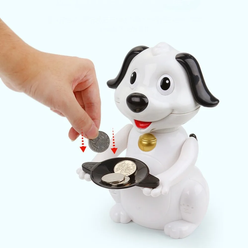 

Creative Robotic Dog Money Box Cartoon Electric Money Bank Automatic Stole Coin Piggy Bank Money Saving Box Gifts for Kids