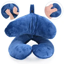 Надувная подушка для шеи, аксессуары для путешествий, новая j-образная дорожная подушка для самолета