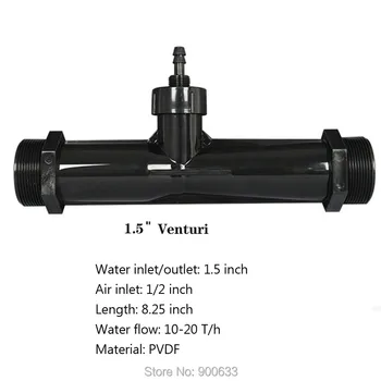

1.5'' Male Thread Hot Tub Spa Ozone Injector PVDF Venturi Injector HH-S05