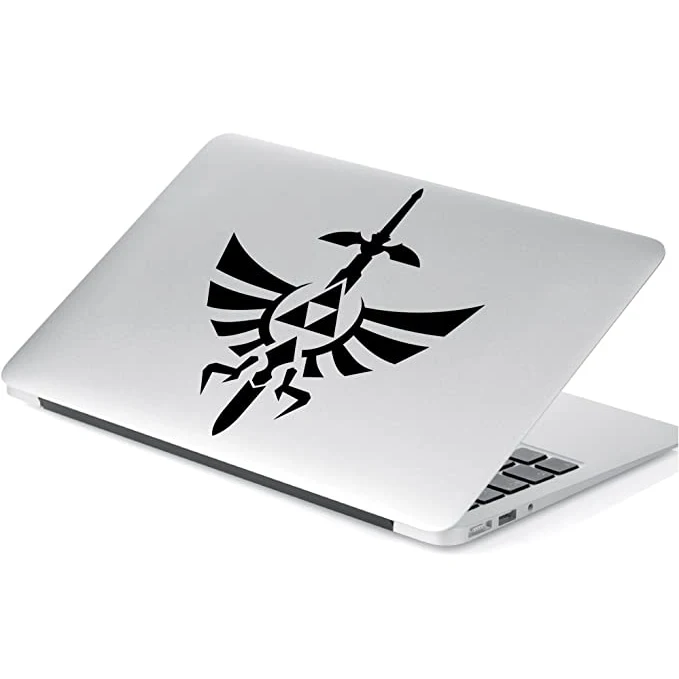 

4*3.6 Yoonek Graphics Zelda Triforce with Sword Decal Sticker for Car Window Laptop Motorcycle Walls Mirror