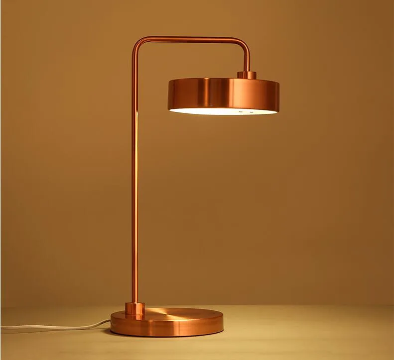 

Simple colorful round table lamp desk lamp bedside bed