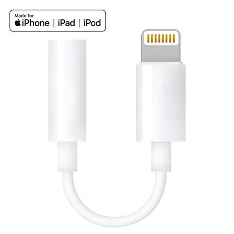 Переходник с Lightning на аудиокабель 3 5 мм для наушников IPhone 11 Pro Max XS XR X 8 7 Plus|Кабели VGA|