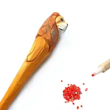 Алмазная живопись точечная Дрель Ручка для круглых квадратных с животными из стразов Лев крестиком аксессуар для вышивки инструмент для выкладывания мозаики ручки