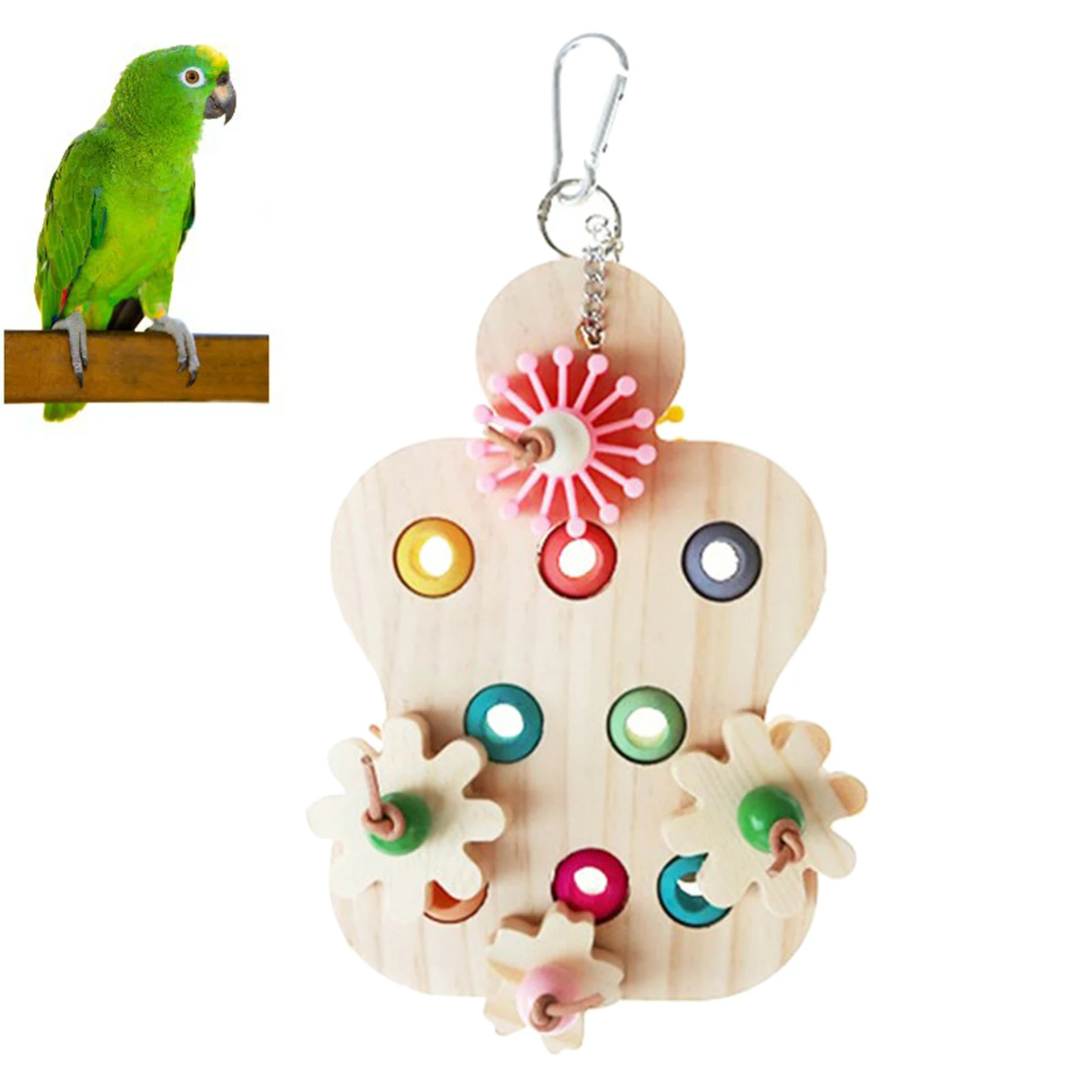 Parrot Toy Parrot Chew Toy Interactive Educational Trainer for Large Parrot Large Birds