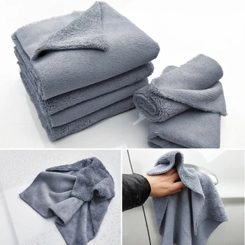 

Microfiber Cleaning Cloth Ultra Soft Edgeless Towel for Car Washing Drying Scouring Pads 40X40CM