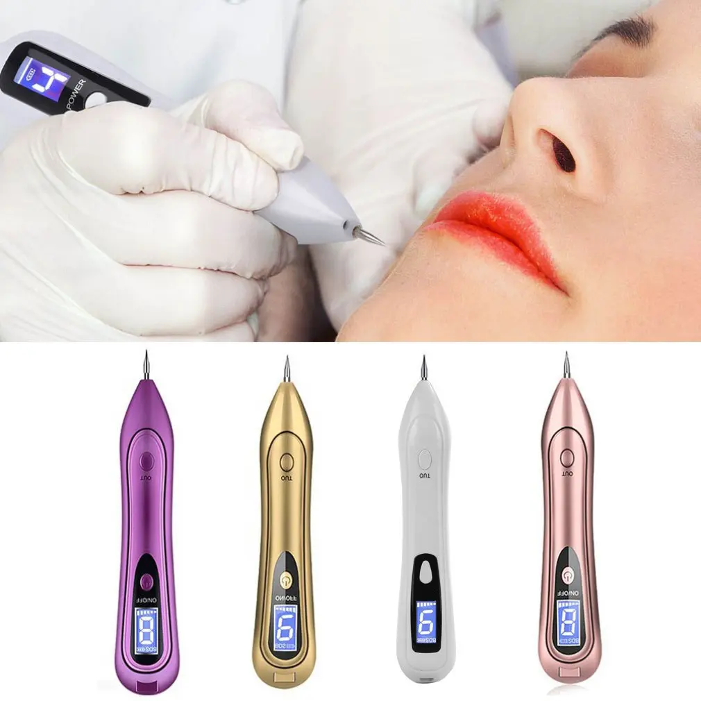 

LCD Face Skin Dark Spot Remover Mole Removal Laser Plasma Pen Machine Facial Freckle Tag Wart Beauty Care freeshipping
