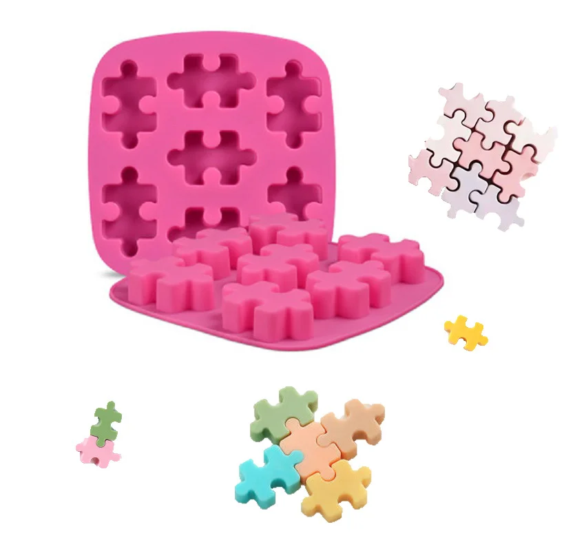 

Creative Ice-shaped Mold Puzzle Chocolate Fun Puzzle Dessert Mold