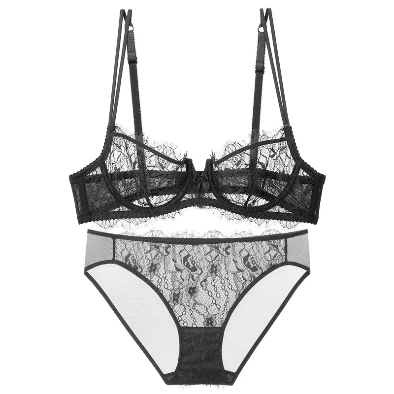 Бюстгальтер LILYMODA женский кружевной пикантный Бралетт с чашками пуш ап без