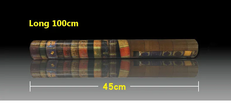 45*100 см 3d винтажная книжная полка с рисунком обои ПВХ самоклеющиеся водонепроницаемые обои домашний декор для гостиной настенные наклейки