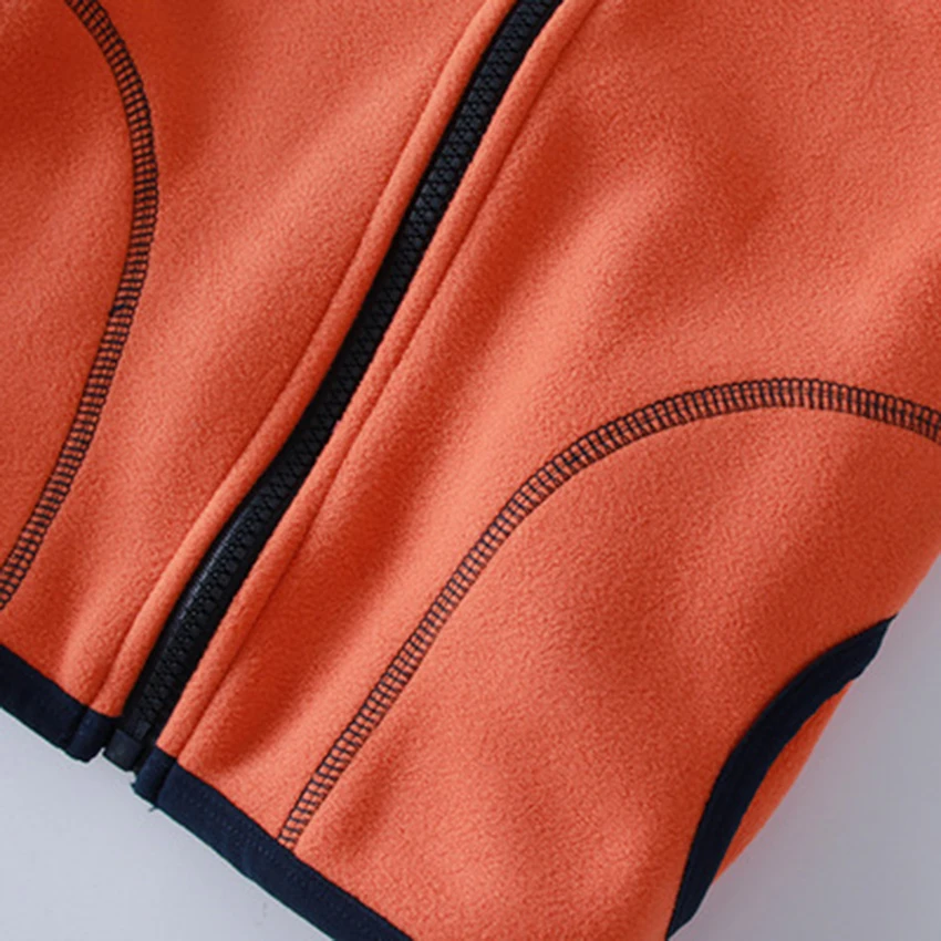 2020 spring and autumn Winter models Vest Boy Double fleece Middle and large children plus velvet shoulders wild Zipper jacket