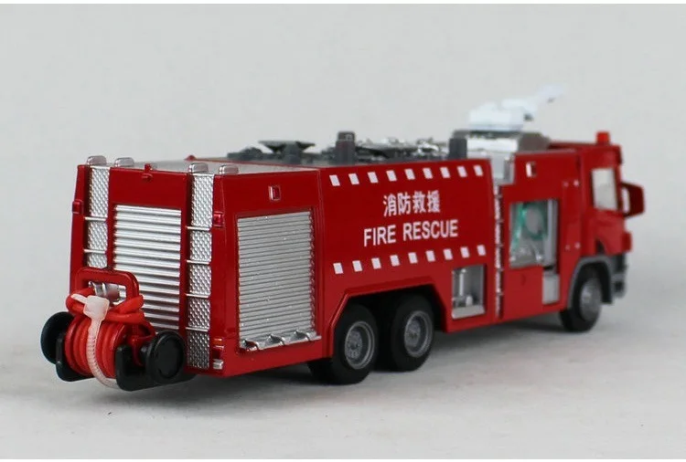 Hot Selling Alloy Fire Truck Model Genuine Product Cadeve 1: 50 Tank Fire Truck Model Toy Car