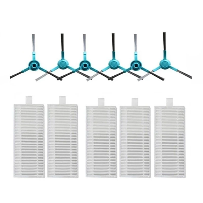 Aspirador de pó Escova Lateral Hepa Filtro para Cocotec Conga 2690 Aspirador de pó Robótico Peças Acessórios Substituição