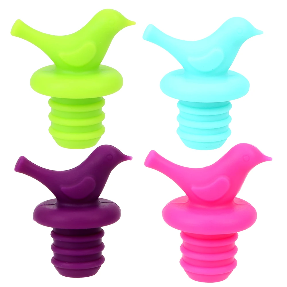 Wine Stopper Creative Bird Design Silicone 1Pcs Bottle Caps