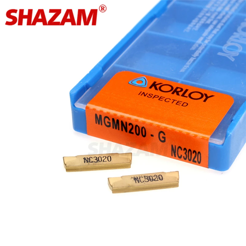 

MGMN200-G NC3020 2.0mm Grooving Carbide Insert Lathe Turning Tools For Metal Wholesale MGMN200-G Prating Lathe Grooving Inserts