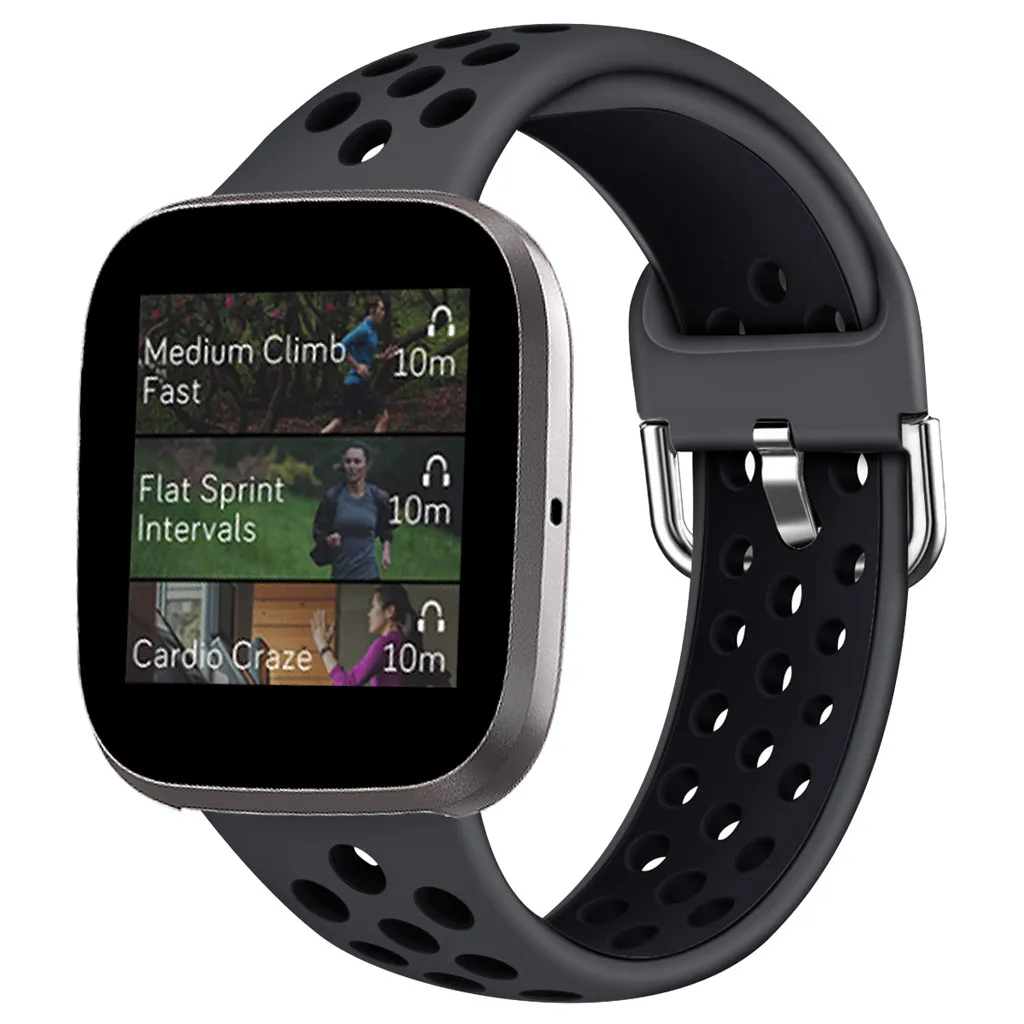 

Sport Soft Silicon Strap Band For Fitbit Versa 2 Replacement With Ventilation Holes Soft Silicone Sport Strap Accessories FW3