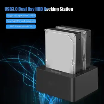 

ORICO 6629US3 2.5/3.5in USB3.0 Dual Bay SSD HDD Holder Docking Station (100-240V) Dual Bay HDD Enclosure