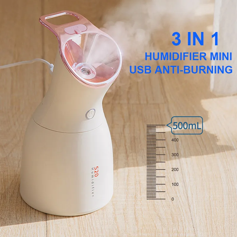 

3 in 1 Deep Cleaning Facial Cleaner Beauty Adding spices USB Face Steaming Device Facial Steamer Machine Facial Thermal Sprayer
