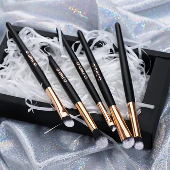 

5pcs/set Brushes For Makeup Soft Synthetic Hair Wooden Handle Eyeshadow Brush Smudge Brush With Gift Box Cosmetics Kit