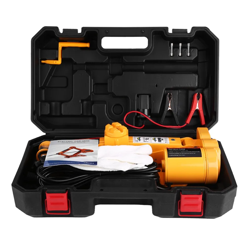 DC12V 2Ton/ 3Ton Electric Lifting Jack Automotive Car Automatic Garage and Emergency Equipment Tools+Controller Handle Clamps