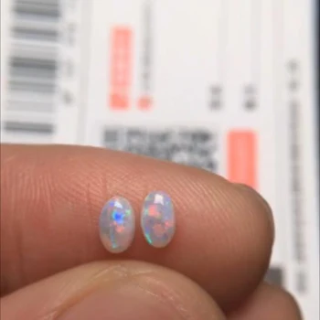 

A1227 Australia Origin 0.38ct Oval Natural Opals Loose Gemstones Loose Beads for Jewelry Making for Earrings Making