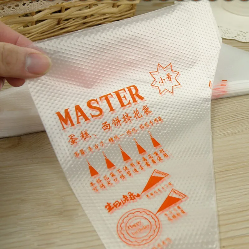 100 шт. одноразовых кондитерских мешков для глазирования помадки торта инструмент