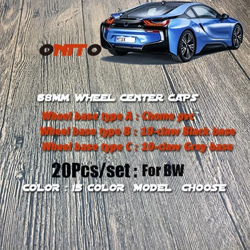

Top 20pcs grey or black base 10 Pins Clips 68mm emblem badge covers 2.67" wheel center covers hubcaps Resin chrome PVC label