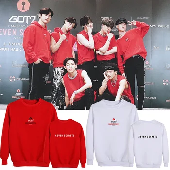 

K-pop GOT7 <SEVEN SECRETS> Concert Supporting Sweatshirt Fashion Kpop GOT7 Hoodies Plus Size Loose Thick Pullovers Drop Shipping