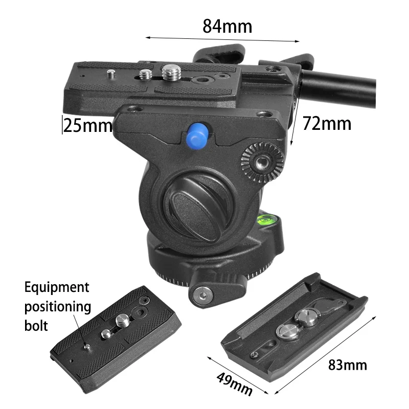 Штативная головка для видео, Жидкостная головка, сферическая головка с камерой, гидравлическая головка для камеры dslr, зона штатива с быстросъемной пластиной manfrotto