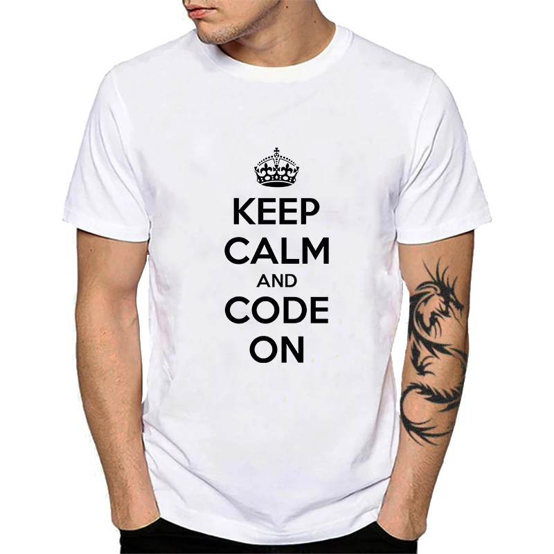 Я программист хлопок o-образным вырезом Футболка программист проблема мужская одежда компьютерная Эволюция 404 ошибка бип буп футболки топы YH043 - Цвет: YH04301