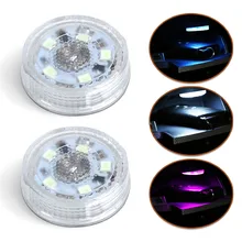 

2pcs/Set Car Door Interior Lights LED Lights Inductive Touch Switch Search Lamp Pink/Ice Blue/White Car LED Lights Accessories