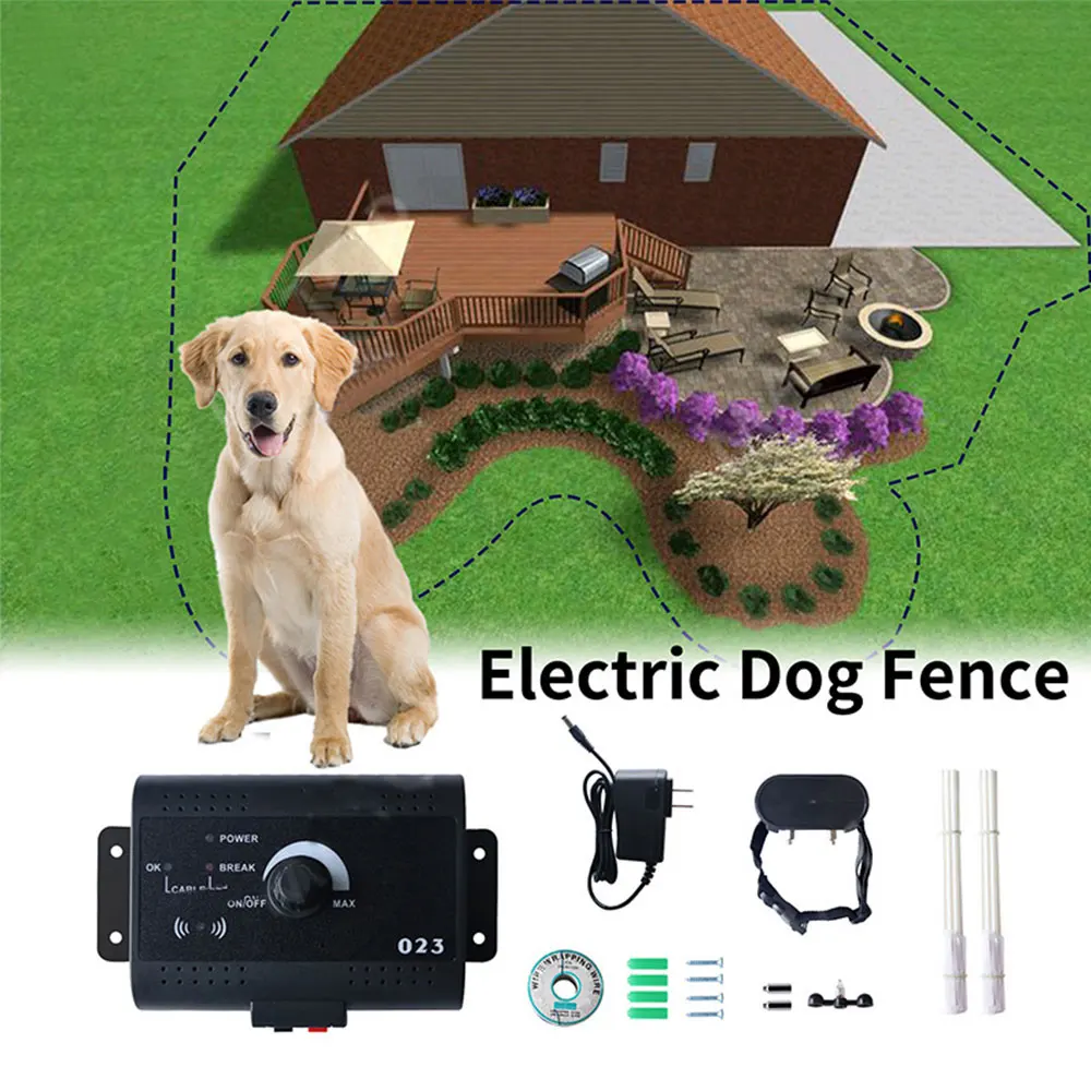 

Dog E-Fence Safe System Training Collar Dog With Dog Electronic Training Collar Buried Electric Dog Fence Containment System