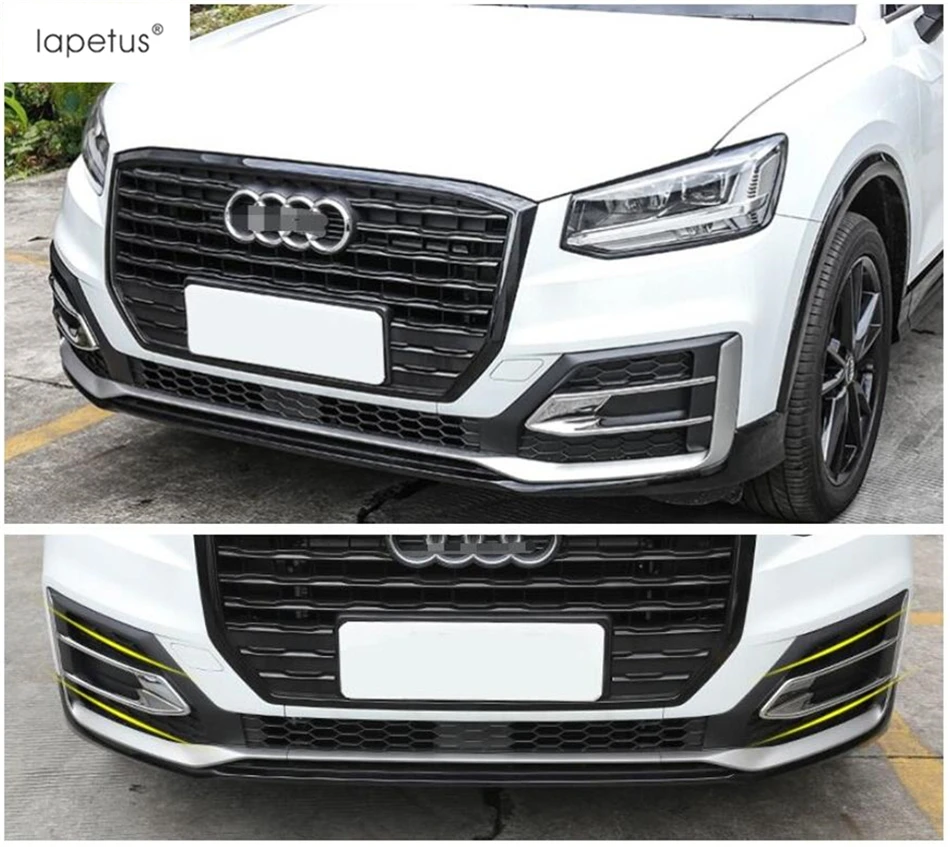 Аксессуары Lapetus подходят для Audi Q2 передние противотуманные фары противотуманная фара веко Накладка бампера молдинг крышка комплект отделка