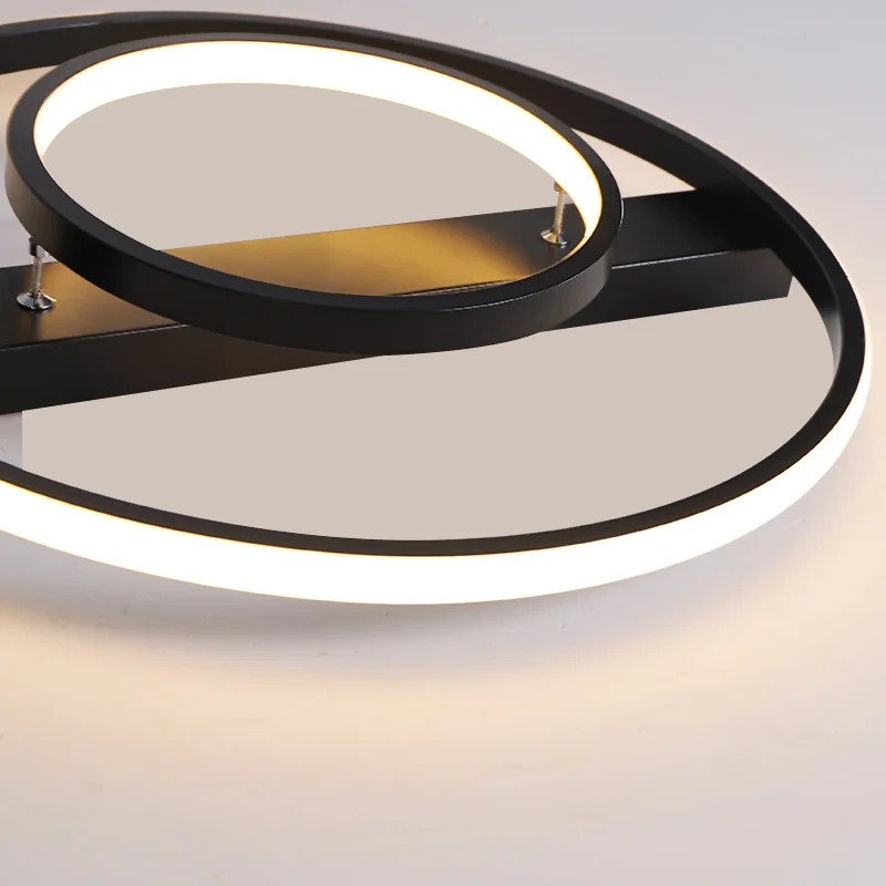 Modern LED Ceiling light for Living room bedroom Surface mounted Metal LED Round circle rings Lustre Avize LED Ceiling Lamp