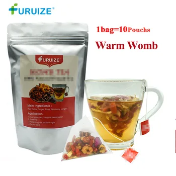 

1Bag=10Pouch Furuize Warm Womb Detox Feminine hygiene Irregular Menstruation Herbal Uterus Cleansing Warming Womb Health Care