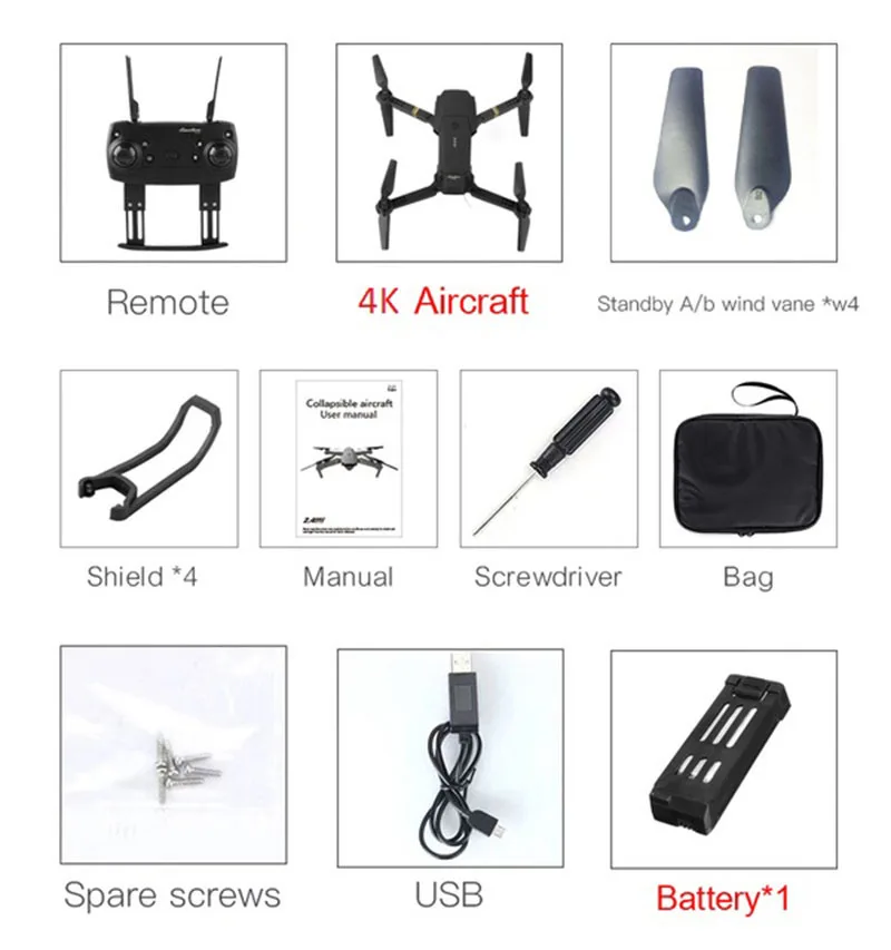 E58 RC Drone 4K Dual Camera FPV Foldable Altitude Hold Quadcopter 360 Roll Mini Dron Toy Gift rc apache helicopter RC Helicopters