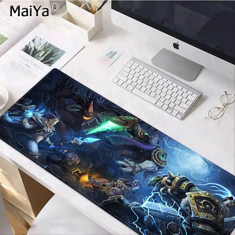 Игровой коврик для мыши Maiya Nova orde из натурального каучука, Настольный коврик, скорость/контроль версии, большой игровой коврик для мыши