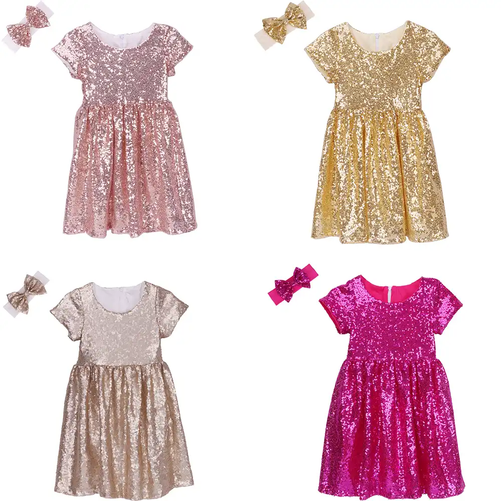rose gold dress for toddler