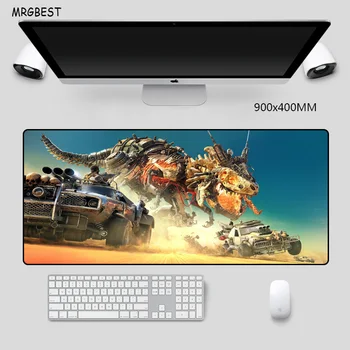 

MRGBEST 900x400MM Mouse Pad Plus Size XXL Locking Edge with Animal Dinosaurs Picture Thermal Transfer Mats for Playing Games