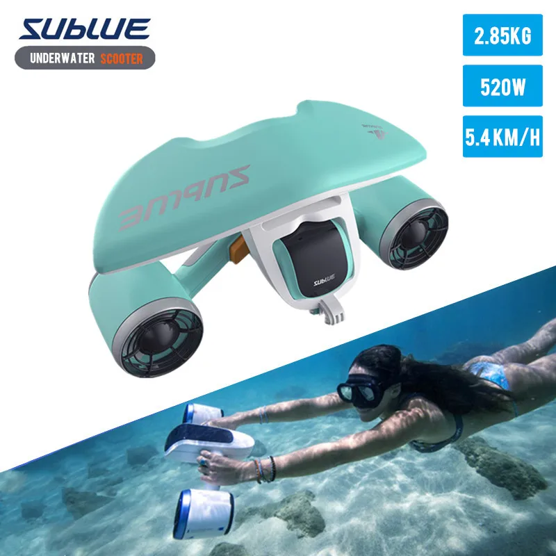 Sublue Whiteshark Mix Zee Onderwater Scooter 520W Elektrische Jet Ski 40M Scuba Snorkel Duiken Scooter Water Sport Zwemmen zwembad