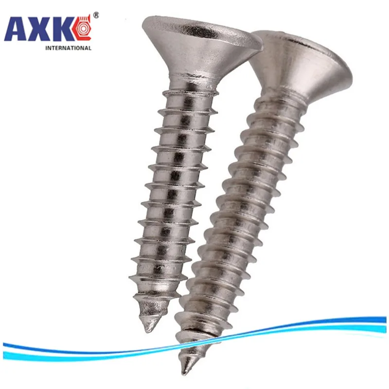 AXK M1 M1.2 M1.4 M1.7 M2 нержавеющая сталь противостояние Phillips потайная головка саморезы дерево маленький ноутбук гвозди микро винт набор