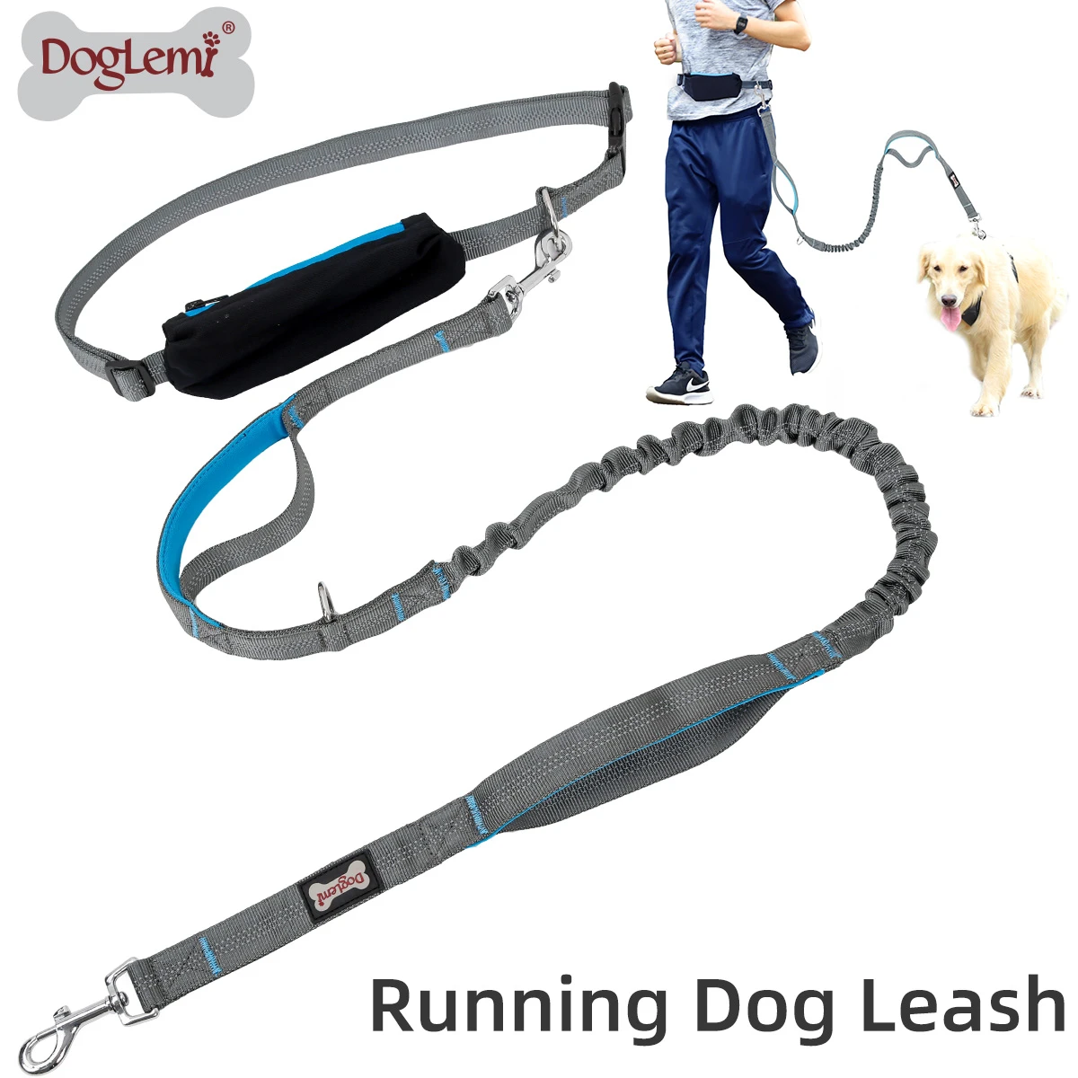 Brutaal Derde Raar Handsfree Hondenriem Huisdier Lood Voor Running Walking Jogging Training  Wandelen Intrekbare Bungee Hond Running Taille Leash|Riemen| - AliExpress